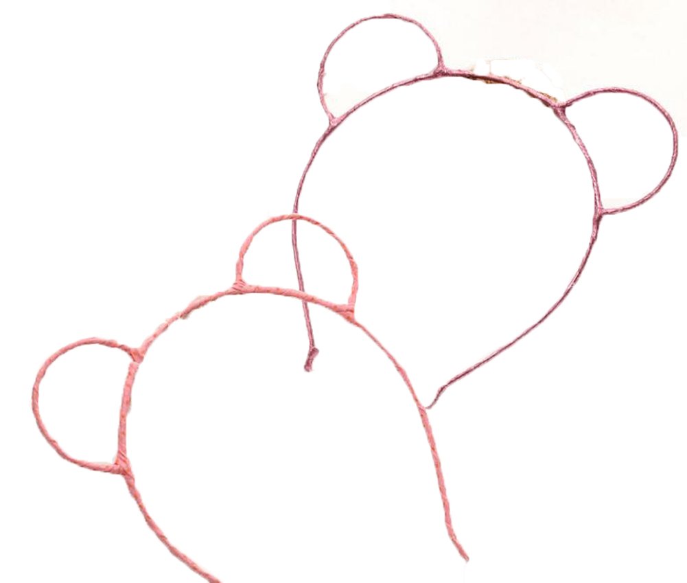 5 Pieces Bear Ear Hairband Headband Headwear Makeup Party for Daily Decor