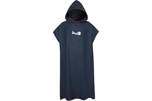 Surf Poncho Soft ＆ Absorbent Changing Poncho Fast Drying Towel Poncho Changing Robe with Hood for Men Women Surfing Beach Swi