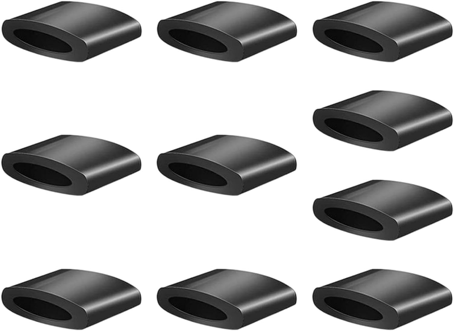LNYMZD Pack of 10 Black Rubber Feet for Hot Air Fryers, Tabs Tips, Rubber Feet Parts for Air Fryer Basket, Heat-resistant Rubber Buffer for Grill Pan, Grill Plate, Kitchen Accessories, Furniture
