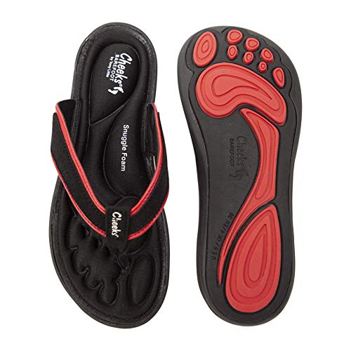 cheeks barefoot flip flops