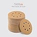 100PCS Sanding Discs, Tacklife 8 Hole Sandpaper for 5 inch Random Orbit Sander, 20PCS Each of 60/80/120/150/220 Grits, Anti-Clogging Sander Pads for Polishing Paint, Wood and Metal - ASD04C