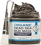 Dead Sea Mud Mask With Free Face Brush - HUGE 9.3oz Facials and Moisture Body Mask - Clears Acne - Anti-Aging Mask - Exfoliate Your Skin's Pores - Natural Moisturize - All Natural - No Artificial Preservatives - Organic - Aloe Vera Juice - Jojoba Oil