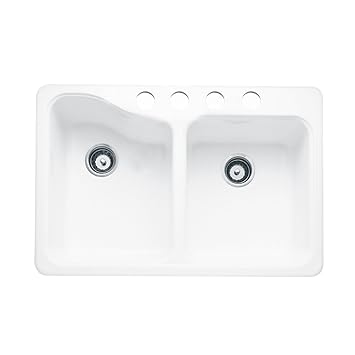 American Standard 7163 804 208 Silhouette 33 Inch Shallow Double