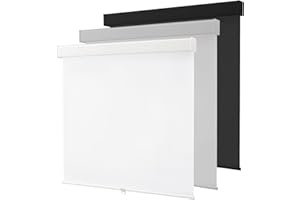 ANPARK Cordless Roller Window Shades,100% Black Out Shade for Windows,Thermal Insulated UV Protection Window Blinds,Door Blinds,Blackout Shades Pull Down for Home,Office,Easy to Install,23" W x 72" H, White