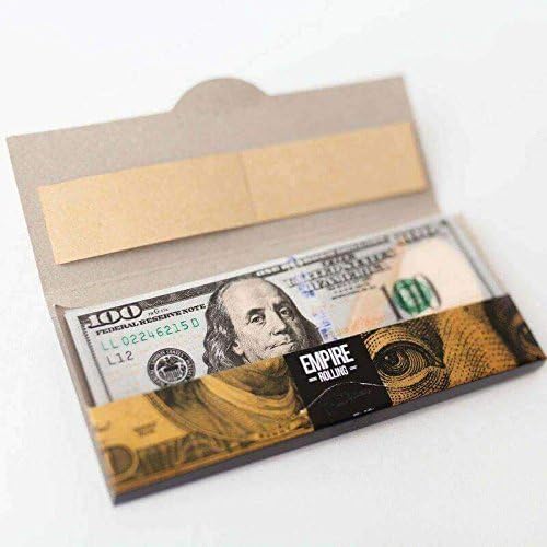 Empire Rolling 8 Wallets of $100 Bill Premium Rolling Papers (8 Pack- 80 Sheets)