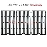 bbq factory Replacement Cast Iron Cooking Grid Porcelain coated (3-pack) for Select Gas Grill Models By Chargriller,Jenn-air, Vermont Castings Gas Grill and Others