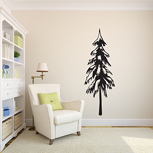 Amazon Com Tall Skinny Pine Evergreen Tree Vinyl Wall Decal