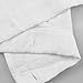 mDesign Long Hotel Quality Polyester/Cotton Blend Fabric Shower Curtain, Reinforced Buttonholes - Jacquard Herringbone Weave for Bathroom Showers and Bathtubs - 72