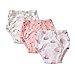 Baby Toddler Girls Cloth Potty Training Pants Underwear Washable Adorable 3 Pack