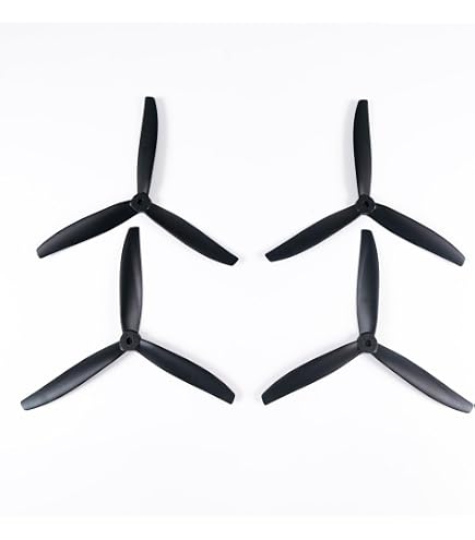 Elica Per Aerei RC Modello 9045 - 3 Pale - Diametro 228mm X 114mm - Albero 6mm - Nero