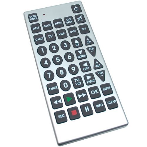 RoyalCraft TM Jumbo Universal Remote Control for Low Vision