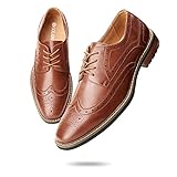 Men's Wingtip Classic Italy Lace-up Black Dress Shoes