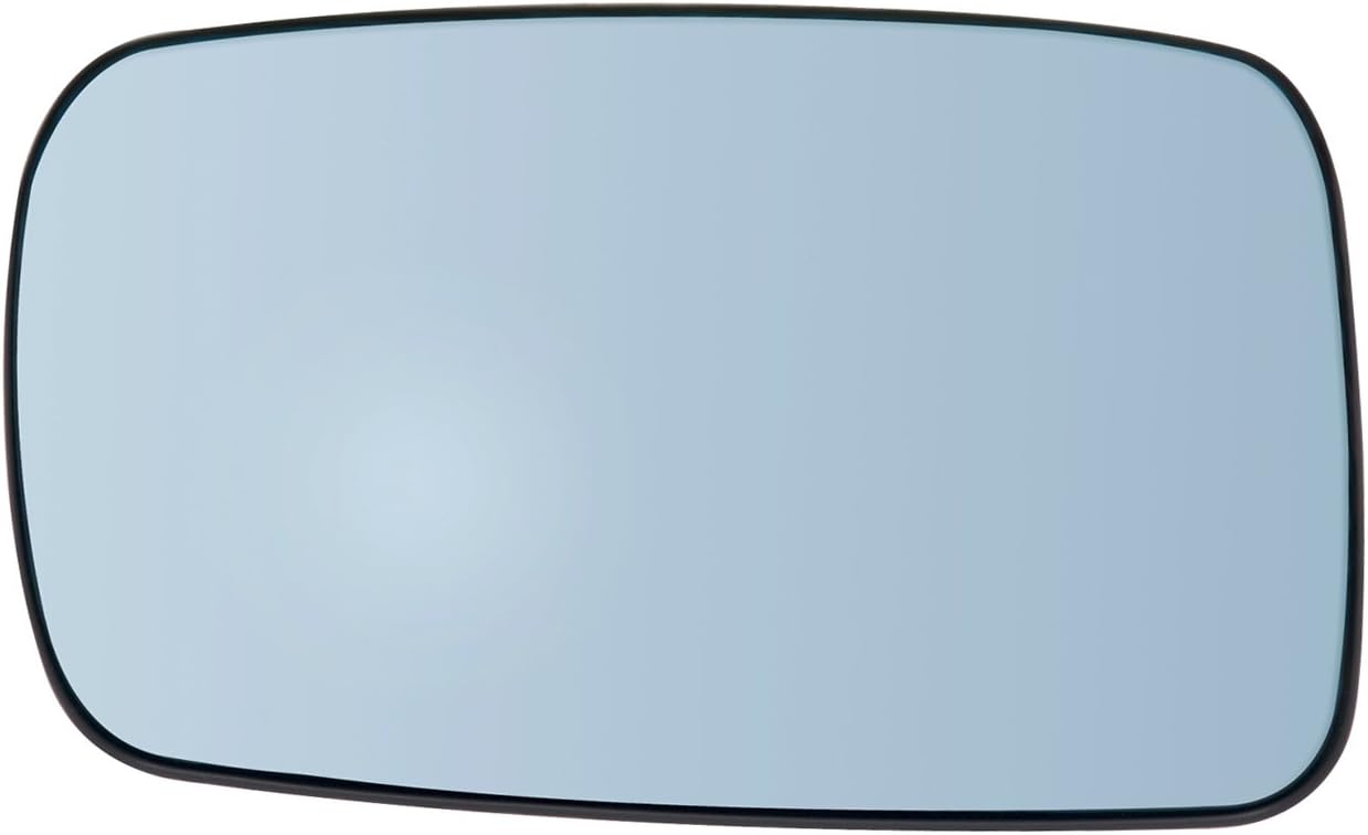 Fit System Driver Side Heated Mirror Glass w/Backing Plate, BMW 3-Series Coupe/Convertible, 7-Series Sedan, 4 3/16" x 6 9/16" x 6 3/4" (Blue Lens, w/o auto dimming)