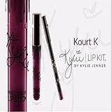 New Female Kylie Long Lasting Lipstick Lip Gloss Liquid Matte Lip Liner Makeup Cosmetic (KOURT K)
