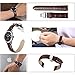 iStrap Leather Watch band -Alligator Grain Embossed Pattern Calfskin Replacement Strap-Stainless Steel Deployment Buckle with Push Buttons-Bracelet for Men Women-18mm 19mm 20mm 21mm 22mm 24mm