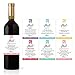 6 Cute Wedding Milestones Gift Wine Bottle Labels or Sticker Covers, Bridal Shower, Bachelorette Engagement Party Present, Perfect Best Registry For Bride To Be, Firsts For The Newlywed Couple Ideas