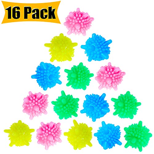 Laundry Ball Washing Ball Solid Colorful Housework Cleaning Artifact Washing Machine Laundry Ball Premium Reusable Tangle-Free Eco Friendly Fabric Softener Alternative Helper (2.2" Diameter Middle)