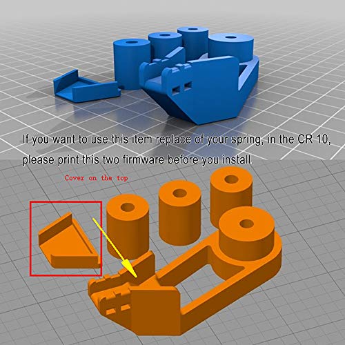 FYSETC Ender 3 V2 Solid Bed Mount, 4PCS 3D Printer Leveling Parts