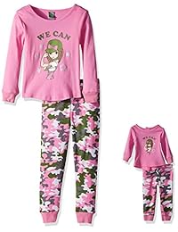 Dollie & Me Snugfit - Juego de ropa de dormir para niña
