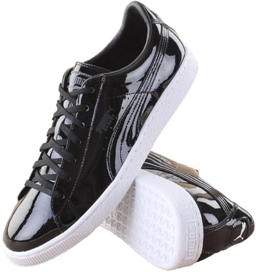puma basket patent black