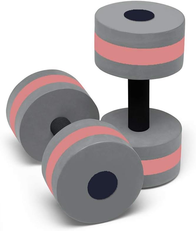 FANZEOS Aquatic Exercise Dumbbells,Water Aerobics Fitness and Pool Exercises - Set of 2 - for Water Weights Fitness Barbells