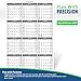 Wall Calendar Laminated, 24 x 36 inches, 2-Sided Reversible Vertical/Horizontal, Mounting Tape Included (White)… (2018-2019)