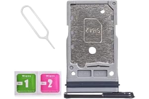 LNONLS Dual SIM Card Tray Slot Holder Replacement for Samsung Galaxy S23 Ultra 5G S918U S918B with Sim Card Tray Open Eject Pin and SD Card Tray (Green)