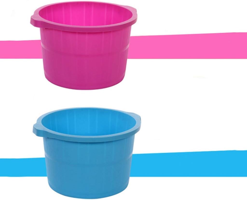 Jlxl 2 Pcs The Plastic Foot Bath Foot Massage Roller Footbath Bucket