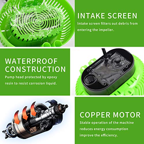 AgiiMan Pool Cover Pump Above Ground Submersible Water Sump Inground