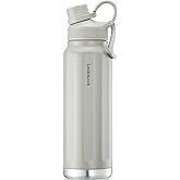 LocknLock Trek Bottle Stainless Steel Double Wall Insulated, 32 oz, Ivory