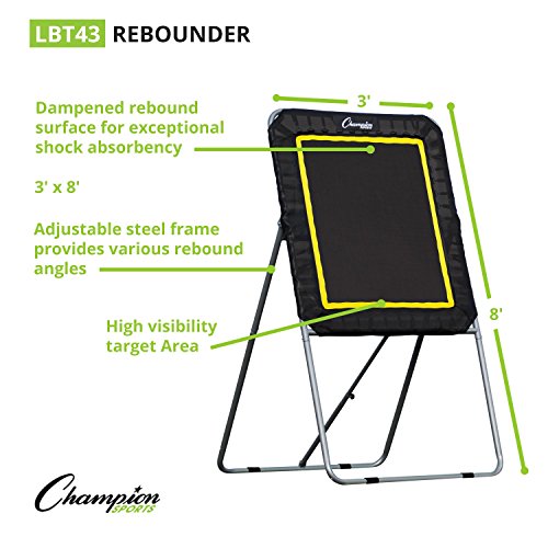 Champion Sports Deluxe Lacrosse Rebound Targets Ball Return Bounce