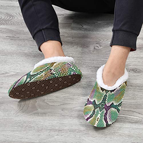 51So591 IQL PUXUQU Zapatillas de casa para mujer, con estampado de piel de serpiente, para casa, dormitorio, pantuflas para mujeres… PUXUQU Zapatillas de casa para mujer, con estampado de piel de serpiente, para casa, dormitorio, pantuflas para mujeres… - Imagen 8