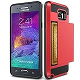 Note 5 Case, TekSonic Samsung Galaxy Note 5 Case (Red) Armor Series [Card Slide Slot][Drop Protection][Heavy Duty][Wallet] Full Cover Protection Tough Case for Samsung Galaxy Note 5 (Red)