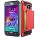 Note 5 Case, TekSonic Samsung Galaxy Note 5 Case (Red) Armor Series [Card Slide Slot][Drop Protection][Heavy Duty][Wallet] Full Cover Protection Tough Case for Samsung Galaxy Note 5 (Red)