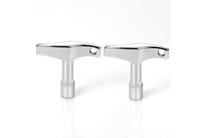 2pcs Drum Tuner Key, Drum Key Tool Drum Tuning Key Drill Bit Drum Key Tuner for Acoustic and Electronic Drums (Quadrilateral)