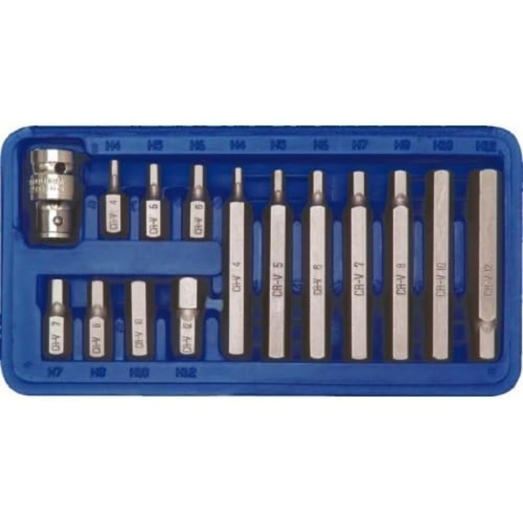 Vorel 66720 Hexagon Screwdriver Bit Set h4-h12 15pcs