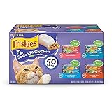 Purina Friskies Pate Wet Cat Food Variety Pack, Seafood & Chicken Pate Favorites - (40) 5.5 oz. Cans