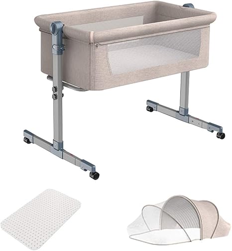 bedside crib with wheels