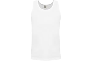 Shaka Wear Men's Basic Sleeveless Tank Top Cotton Solid Muscle Workout T-Shirt Undershirt Activewear Sizes S~5XL