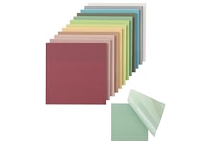 Mr. Pen- Transparent Sticky Notes, 3x3, 600 Sheets, Vintage Colors, See Through Notes Transparent, Translucent Clear