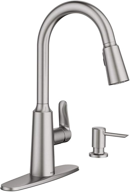 Moen 87028srs Edwyn Spot Resist Sta Inless 1handle Deck Mount