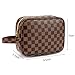 ADCOOG Makeup Bag Portable Cosmetic Bags Retro Cosmetic Pouch Toiletry Travel Organizer for Women, Cosmetics, Make Up Tools, Toiletries,Brown