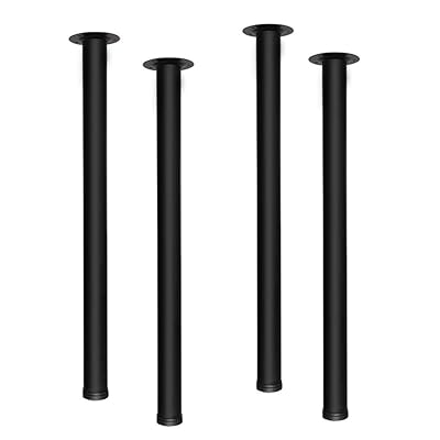 28-Inch Adjustable Metal Table Legs for Office & Dining Tables
