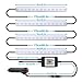 Car Interior Lights,TACHICO Car RGB LED Strip Lights APP IR Wireless Remote Control Car Interior 4pcs Multi-Color music Waterproof Lights Kit Strips with Sound control Car Charger Included DC 12V…