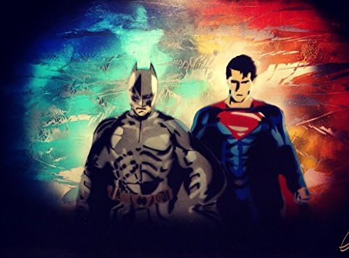 Batman VS Superman Original Spray Paint Art
