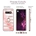 VEGO Galaxy S10 Plus (Not S10) Case Glitter with Ring Holder Kickstand for Women Girls Bling Diamond Rhinestone Sparkly Fashion Shiny Cute Protective Case for Galaxy S10 Plus (Stripe Rose Gold)