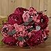 Luyue Peonies Artificial Flowers Vintage Faux Peony Arrangements Fake Flower for Vase Silk Floral Bouquet for Table Centerpiece Wedding Decoration Indoor Home Decor