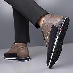 mitvr Men's Casual Dress Boots Motorcycle Boots