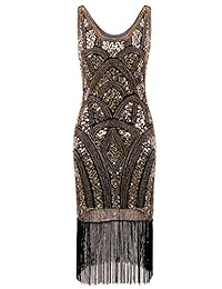 Vijiv vestido inspirado en 1920 de Gatsby con lentejuelas