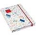 Lego White Journal with Red 4x4 Brick with Blue